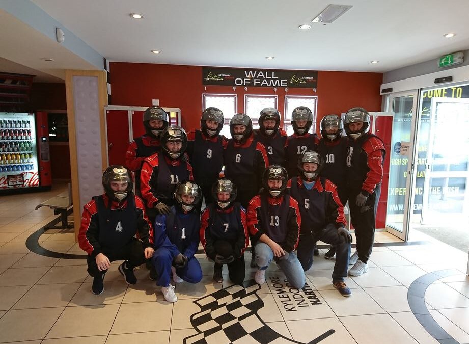 Go-Karting with the crew